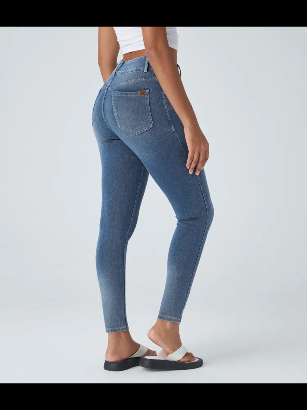 Halara Flex™ High Waisted Zipper & Pockets Casual Skinny Jeans - Picture 2 of 6